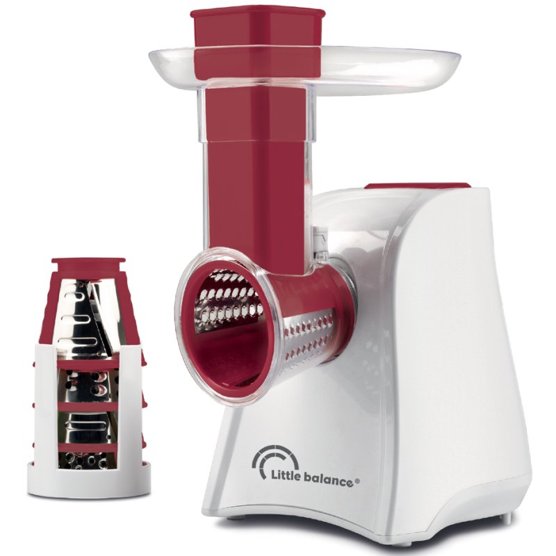 Little balance elektrische groentesnijder Easy Veggie, 4-in-1, wit/rood, 150 Watt